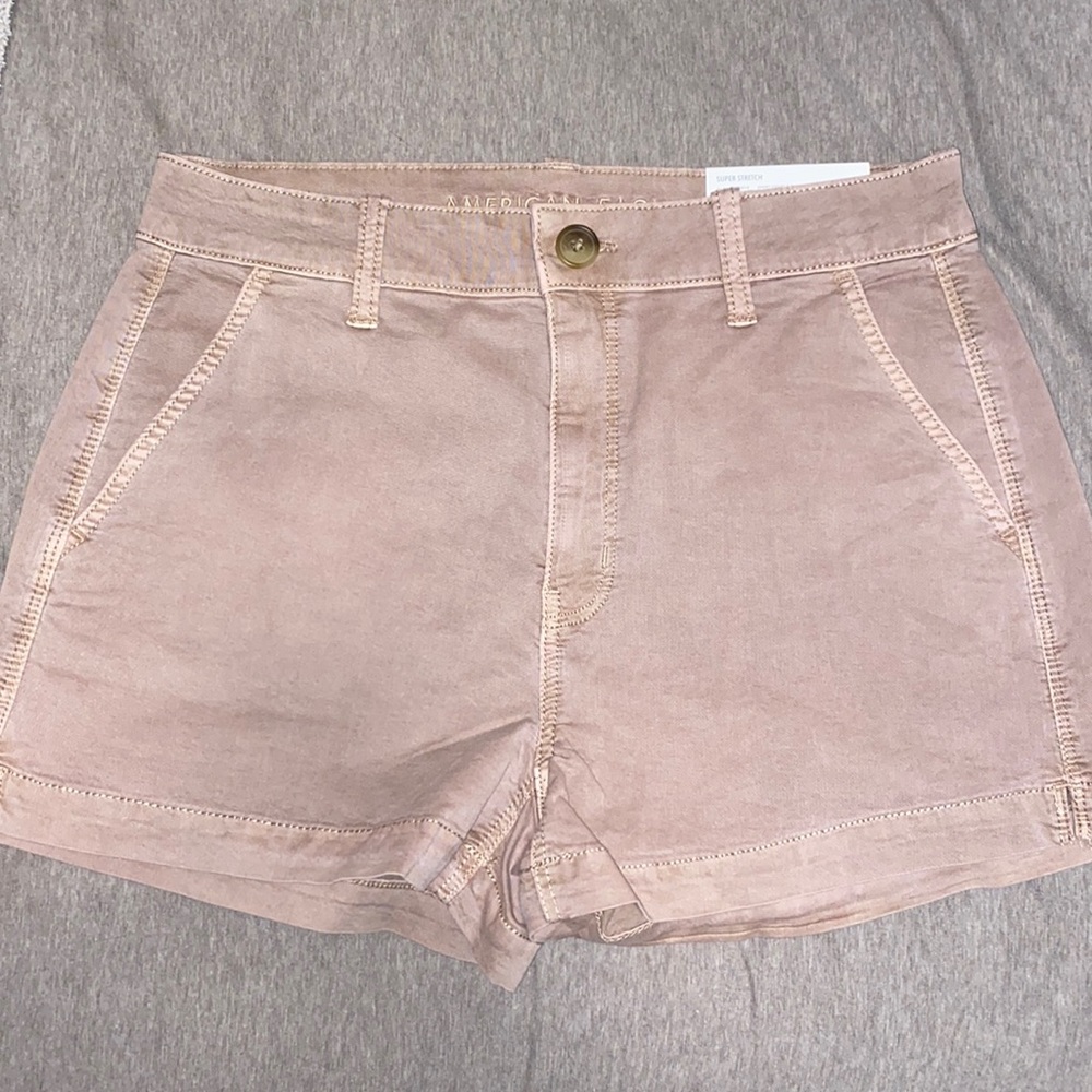 American Eagle high waisted tan shorts